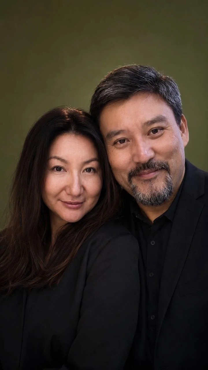The Happy Cake family — founders Saule Soltanova and Askhat Soltanov